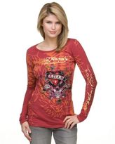 Thumbnail for your product : Ed Hardy love kills slowly" allover-print tee