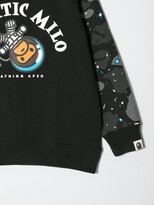 Thumbnail for your product : A Bathing Ape Graphic Print Long-Sleeved Sweatshirt