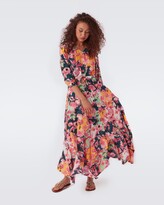 Thumbnail for your product : Diane von Furstenberg Lily Silk-Viscose Voile Maxi Dress