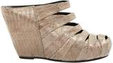 Thumbnail for your product : Rick Owens Grey Python Mules & Clogs