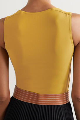 Alix Corbin Stretch-jersey Thong Bodysuit - Mustard