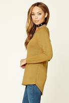 Thumbnail for your product : Forever 21 Ribbed Knit V-Neck Sweater