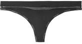 Thumbnail for your product : Calvin Klein Underwear Youthful Mesh-trimmed Stretch-jersey Thong