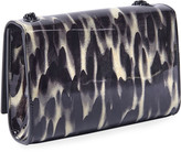 Thumbnail for your product : Saint Laurent Kate Small Abstract Animal-Print Crossbody Bag, Matte Black Hardware