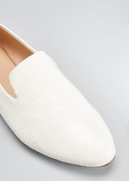 Thumbnail for your product : Veronica Beard Griffin Mock-Croc Loafers