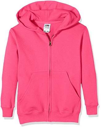 Fruit of the Loom Unisex Kids Zip front Classic Hooded Sweat,(Manufacturer Size:34)