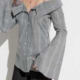Thumbnail for your product : k / lab k/lab Plaid Off The Shoulder Shirt