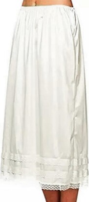 FeMereina Half Slips for Under Dresses Skirt Side Slit Extenders Skirt Womens Half Slip Satin