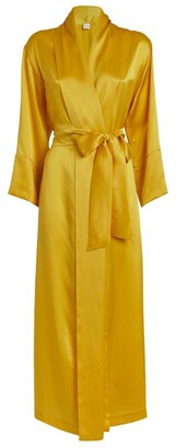 Loretta Caponi Silk Long Robe