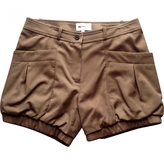 Thumbnail for your product : Vanessa Bruno Green Wool Shorts