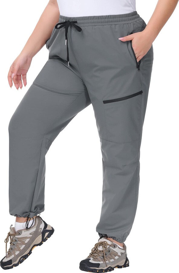Hanna Nikole Plus Size Women's Outdoor Running Pants Elastic - Main Image