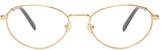 Thumbnail for your product : Stella McCartney Oval Metal Glasses - Womens - Gold