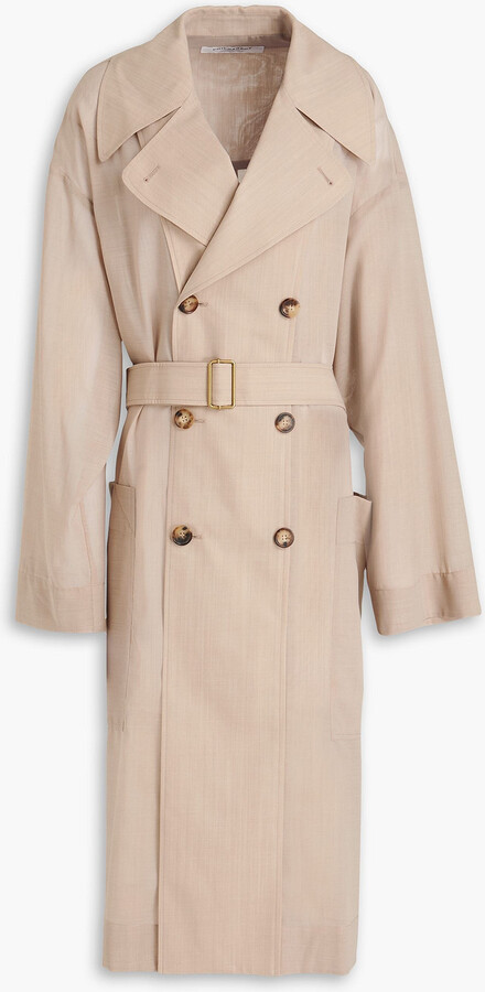 Philosophy di Lorenzo Serafini Belted wool-blend trench coat