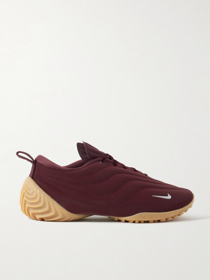 Nike - Astra Ultra Quilted Brushed-shell Sneakers - Burgundy