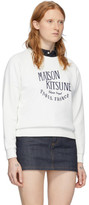 Thumbnail for your product : MAISON KITSUNÉ Off-White Palais Royal Sweatshirt