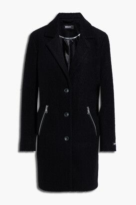 DKNY Wool-blend bouclé coat
