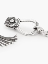 Thumbnail for your product : Etro Horseshoe Tasselled Drop Clip Earrings - Silver