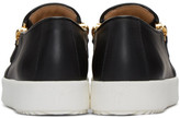 Thumbnail for your product : Giuseppe Zanotti Black London Slip-On Sneakers