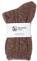Thumbnail for your product : Johnstons of Elgin Cashmere Cable Knit Socks