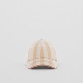 Thumbnail for your product : Burberry Logo Detail Check Cotton Baseball Cap
