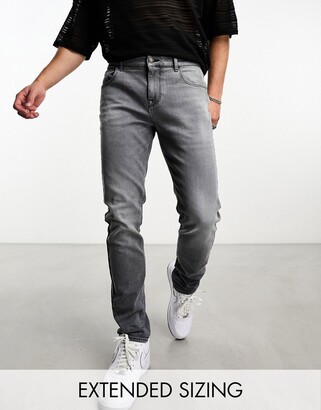 ASOS DESIGN skinny jeans in washed black