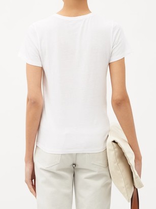 ANOTHER TOMORROW Round-neck Organic-cotton T-shirt - White