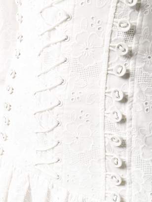 Zimmermann lace-up detail dress