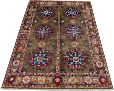 Bokara Rug Co., Inc. High-Quality Hand-Knotted Brown Area Rug