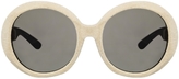 Thumbnail for your product : Karl Lagerfeld Paris Largerfeld and Italia Independent Velvet Round Sunglasses