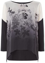 Thumbnail for your product : M&Co Roman Originals soft floral overlay chiffon top