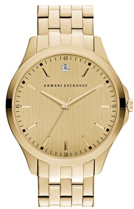 Armani Exchange Men's Diamond Marker Bracelet Watch, 46Mm