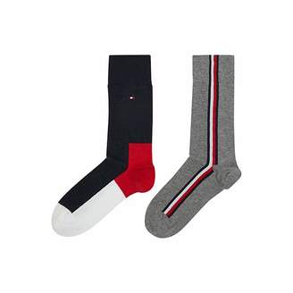 Tommy Hilfiger Men's 2 Pack Iconic Hidden Sock