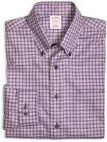 Thumbnail for your product : Brooks Brothers Supima® Cotton Non-Iron Regular Fit Mini Check Sport Shirt
