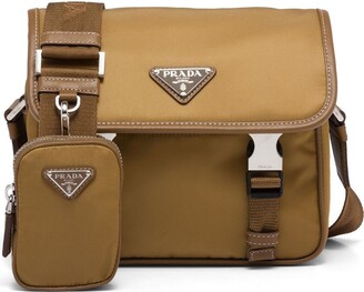 Brown Nylon Prada Messenger Bag ref.879964 - Joli Closet