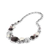 Thumbnail for your product : David Yurman Sculpted Cable Necklace with Black Onyx, Gray Chalcedony, and Diamonds