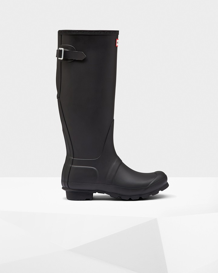 Hunter Women's Original Tall Back Adjustable Rain Boots - ShopStyle