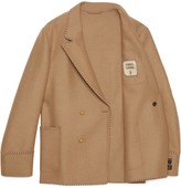 Thumbnail for your product : Gucci Camel jacket with sartorial labels