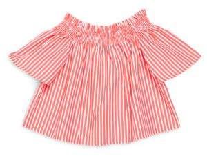 Ralph Lauren Toddler's, Little Girl's & Girl's Striped Off-The-Shoulder Top