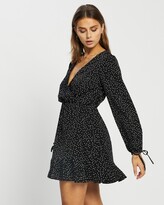 Thumbnail for your product : Atmos & Here Atmos&Here - Women's Black Mini Dresses - Suzy Tie Sleeve Mini Dress - Size 8 at The Iconic