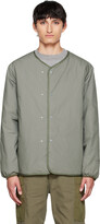 Thumbnail for your product : Nanamica Green Reversible Down Cardigan