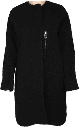 Balenciaga Black Shearling Coat for Women