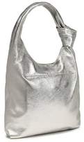 Thumbnail for your product : Loeffler Randall Knotted Metallic Leather Shoulder Bag