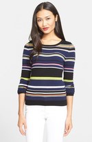 Thumbnail for your product : Diane von Furstenberg 'Jolanta' Stripe Cashmere Sweater
