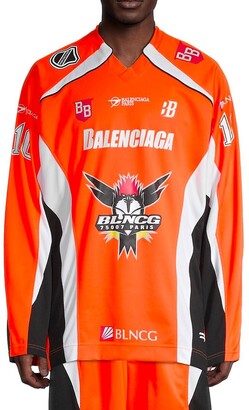 Balenciaga Long-Sleeve Hockey T-Shirt - ShopStyle
