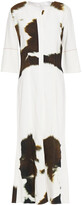 Thumbnail for your product : Victoria Beckham Printed Stretch-cady Midi Dress