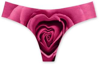 Nopersonality Comfortable Ladies Teen Girls Thongs Elastic Flower Panties Underwear