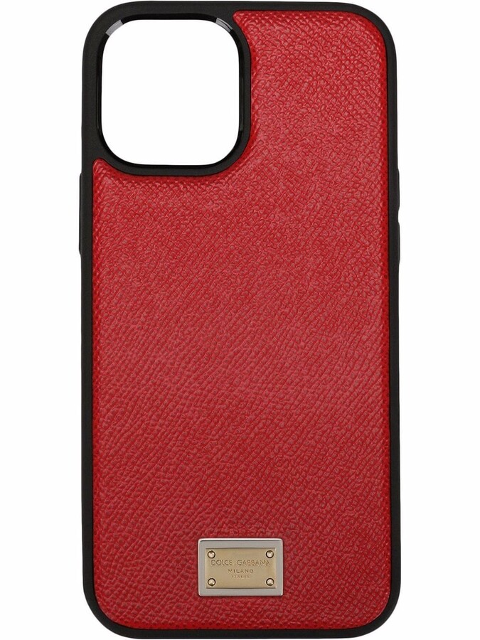 Dolce & Gabbana logo plate calfskin iPhone 12 Pro case - ShopStyle Tech  Accessories