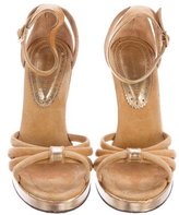 Thumbnail for your product : Barbara Bui Suede Wedge Sandals
