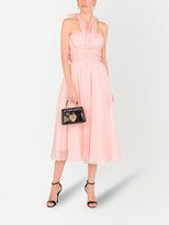 Thumbnail for your product : Dolce & Gabbana Halterneck Organza Midi Dress