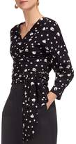 Thumbnail for your product : Whistles Serena Printed Wrap Top